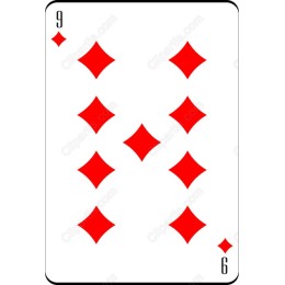 Playing Card - Nine of Diamonds