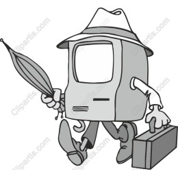 Whimsical Computer Character