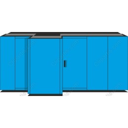 Modern Blue Cabinet