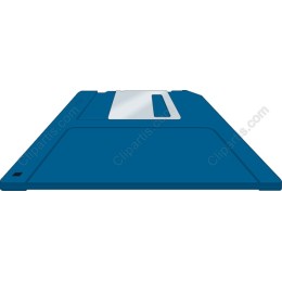 Classic Blue Floppy Disk
