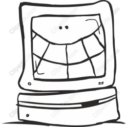 Whimsical Smiling Computer