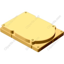 Golden Hard Disk Drive
