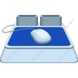Ergonomic Mouse Pad with Pen Holders