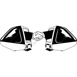 Retro Computer Handshake