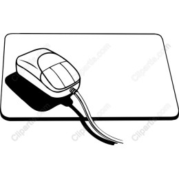 : Computer Mouse on Mouse Pad