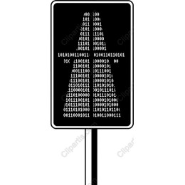 Binary Code Traffic Sign