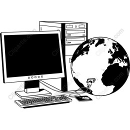 Classic Computer and Globe
