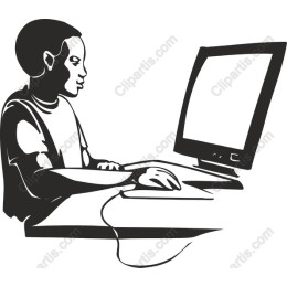 Interactive Learning: Boy at Computer