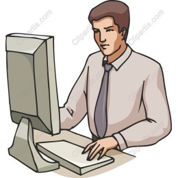 Professional Man at Computer