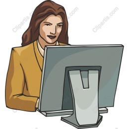 Professional Woman at Computer