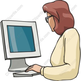 Focused Professional Woman at Computer