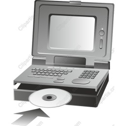 Retro Laptop with CD Tray