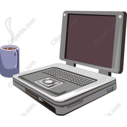 Sleek Laptop and Coffee Mug