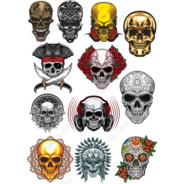 Skull Set - 12 Unique
