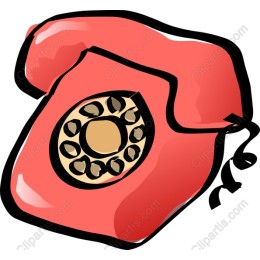 Classic Red Rotary Phone