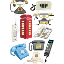 Vintage and Modern Telephone Collection