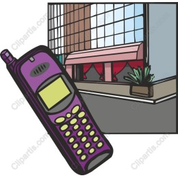 Retro Purple Mobile Phone