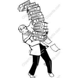 Overwhelmed Office Worker