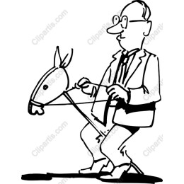 Charming Hobby Horse Rider