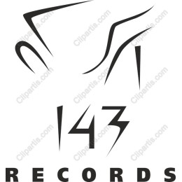 143 RECORDS Modern Logo