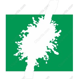 Dynamic White Ink Splash
