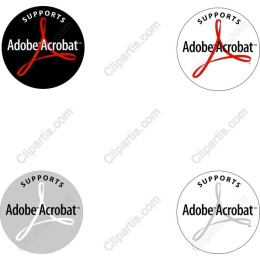 Adobe Acrobat Support Logo Set