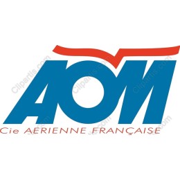 Cie Aerienne Fran?aise (AOM) Retro Aviation Logo