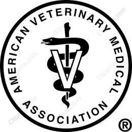 AVMA Logo - Caduceus & 'V'