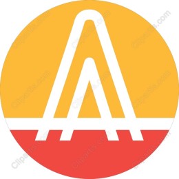 Vibrant Minimalist Letter 'A'
