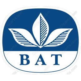 Stylized Leaf with BAT Typography