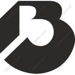 Bold Letter B - Modern
