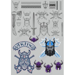 Viking Clipart Set - Fierce