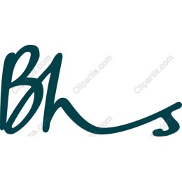 Stylized BH Handwritten Signature