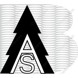 Modern Pine Tree and Lettering
