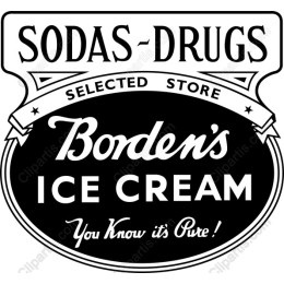 Borden's Ice Cream Vintage Sign