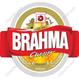 Brahma Chopp Beer Label