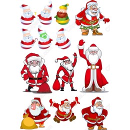 Cheerful Santa Claus Collection