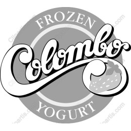 Colombo Frozen Yogurt Vintage Logo