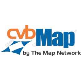 Premium Logo - CVB Map by The Map Network