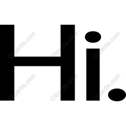Minimalist Hi.