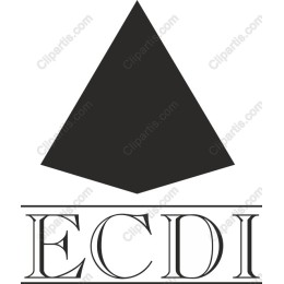 Geometric Triangle with ECDI Logo