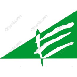 Abstract Green Brushstroke