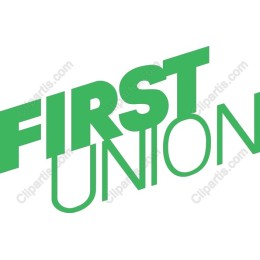 First Union Logo - Green Minimalist