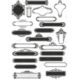 Elegant Ornate Frame Clipart Bundle