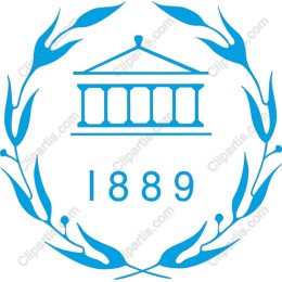 Elegant Laurel Wreath Emblem (Established 1889)