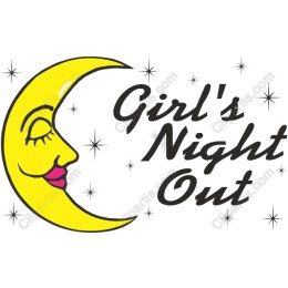 Girl's Night Out Crescent Moon