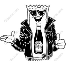 Ketchup Cool Character
