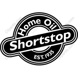 Shortstop Home Oil Vintage Logo