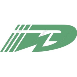 Dynamic Green D Logo