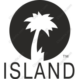 Tropical Island Palm Tree